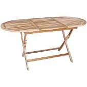 vidaXL Inklapbare Tuintafel Naturel 160 x 80 x 76 cm Massief Teakhout
