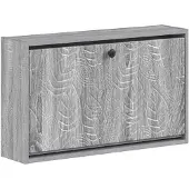 vidaXL Wandgemonteerde Schoenenkast DELFT 71 x 17 x 43 cm Bewerkt hout