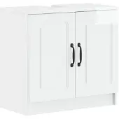 vidaXL Wastafel kabinet voor de badkamer UTRECHT Hoogglans Wit