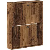 vidaXL - Wandgemonteerde - Schoenenkast - EDE - 71 - x - 17 - x - 86 - cm - Bewerkt - hout