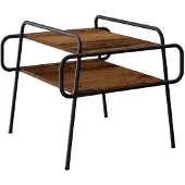 vidaXL Salontafel Oud hout 50 x 50 x 51 cm Bewerkt hout