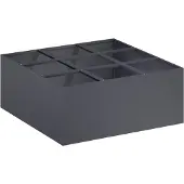 vidaXL Plantenbak Antraciet 100 x 100 x 20 cm Koudgewalst staal