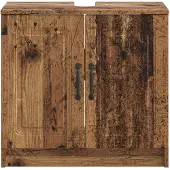 vidaXL Wastafel kabinet voor de badkamer UTRECHT Oud hout