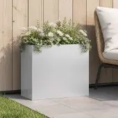 vidaXL Plantenbak zilver 50 x 20 x 40 cm Gegalvaniseerd staal