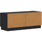 vidaXL Tv-meubel Zwart Bewerkt hout