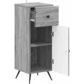 vidaXL Badkamer Opbergkast BREDA Grijs Sonoma 30 x 31 x 80 cm