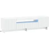 vidaXL LED tv-meubel EDE 153 x 35 x 43 cm Wit Bewerkt hout