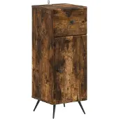 vidaXL Badkamer Opbergkast BREDA Gerookt eiken 30 x 31 x 80 cm
