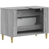 vidaXL Wastafel kabinet voor de badkamer DELFT Grijs Sonoma