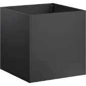 vidaXL Plantenbak Zwart 35 x 35 x 35 cm Koudgewalst staal