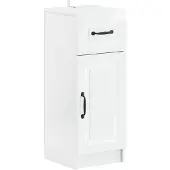 vidaXL Badkamer Opbergkast UTRECHT Hoogglans Wit 30 x 31 x 77 cm