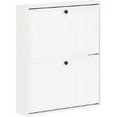 vidaXL - Wandgemonteerde - Schoenenkast - EDE - 71 - x - 17 - x - 86 - cm - Bewerkt - hout