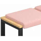 vidaXL Bankkussen 4 st Sherpa Stof Roze Diepte 35 cm