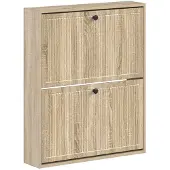 vidaXL Wandgemonteerde Schoenenkast EDE 71 x 17 x 86 cm Bewerkt hout