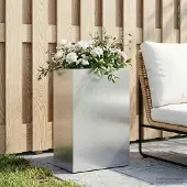 vidaXL Plantenbak zilver 50 x 30 x 75 cm Gegalvaniseerd staal