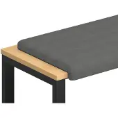 vidaXL Bankkussen Microvezel Donkergrijs Diepte 35 cm