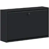 vidaXL Wandgemonteerde Schoenenkast BREDA 71 x 17 x 43 cm Bewerkt hout