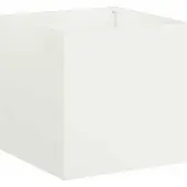 vidaXL Plantenbak Wit 20 x 20 x 20 cm Koudgewalst staal