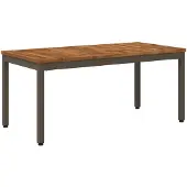 vidaXL Salontafel, naturel en bruin, 50 x 100,5 x 45 cm