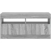 vidaXL LED-TV-kast, Sonoma-grijs, houtvezel