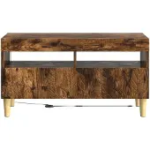 vidaXL LED-TV-kast, rook eikenhout, houtvezel