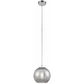REALITY IMPORT Hanglamp Jaron, chroom, 1xE27, 40W, glas, afmetingen: 120x20x20 cm, IP20, merk: Reality