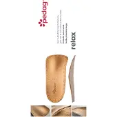 Pedag Relax 3/4 voetbed – Geschikt voor normale schoenen, sportschoenen en werkschoenen, van leer – Anatomisch 3/4 voetbed met lengteboogsteun en spreidvoetpelotte – 41