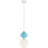 ITALUX hanglamp Latera 1, blauw, E14, design