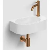 Clou Inbe 7 fonteinset wit mat rechts geborsteld brons PVD