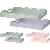 Koopman dienblad set pastel wolk 40x30cm 25x35cm decoratief.