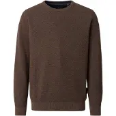 Casa Moda trui ronde hals bruin