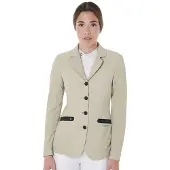 Equestro SS26 Wedstrijdjasje Perforated Dames Tan XS