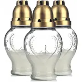 Bispol Set van 3 Glazen Graflichten Hart Vorm - 18cm Hoog