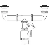 Mirtak Washbasin Siphon Mirtak v70 PVC