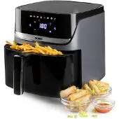 Domo Airfryer 2800 W Zwart, Zilver