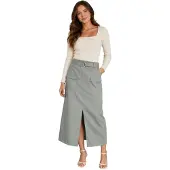 Vero Moda Dames-kokerrok in de kleur Tanne (Balsem Groen)