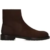 Manfield Donkerbruine suède boots | Maat 41