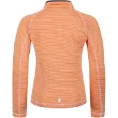 Regatta Kinder-sweatshirt met horizontale strepen, trechterhals en rechte raglanmouwen (Abrikoos-sinaasappel)