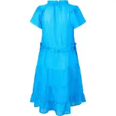 Vero Moda Luca-minijurk met ruches voor dames (Dresden Blauw)