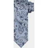 Profuomo Stropdas tie silk woven blue ppwa30046/b