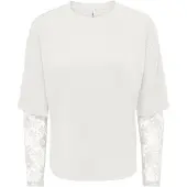 ONLY - ONLTAHLIA L/S LACE TOP PR JRS Dames T-shirt