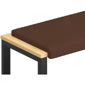 vidaXL Bankkussen Kunstleer Bruin Diepte 35 cm