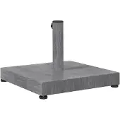 vidaXL Parasolvoet Donkergrijze Houtlook 45 x 45 x 31,5 cm