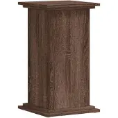 vidaXL Plantenstandaard 33x33x60 cm bewerkt hout bruin eikenkleurig