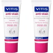 Vitis Tandpasta Anti-Stain - 2 x 50 ml - Voordeelverpakking