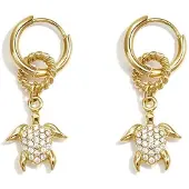 Yehwang Turtle oorbellen goud