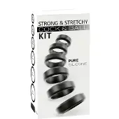 You2Toys - penis- en teelbalringen set (zwart) - 6 stuks