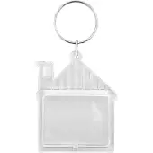 Combicraft Plexiglas sleutelhanger blanco huis 43x53mm - 10 stuks