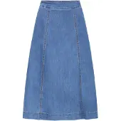 Fransa Rok blauw denim