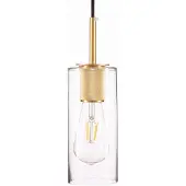Ledigo Glazen Hanglamp Madrid Tuba Helder Goud - Modern Design